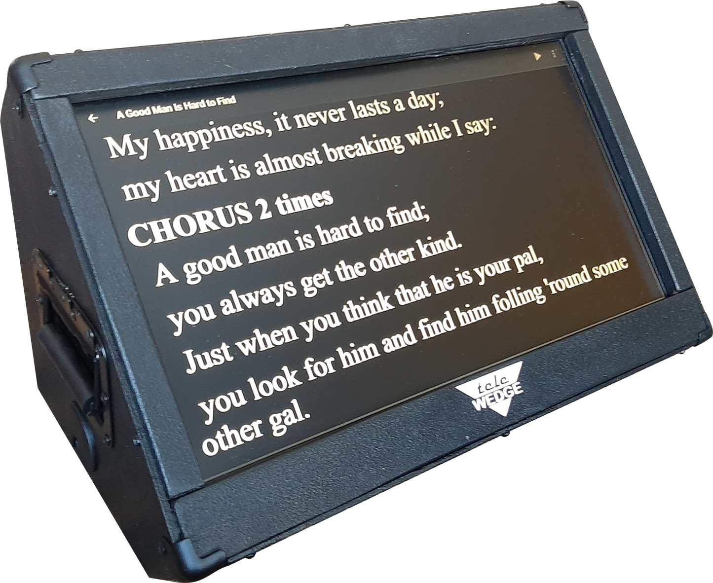 TeleWedge 27 inch - Horizontal Lyric Teleprompter - NOW with included Screen Protector!